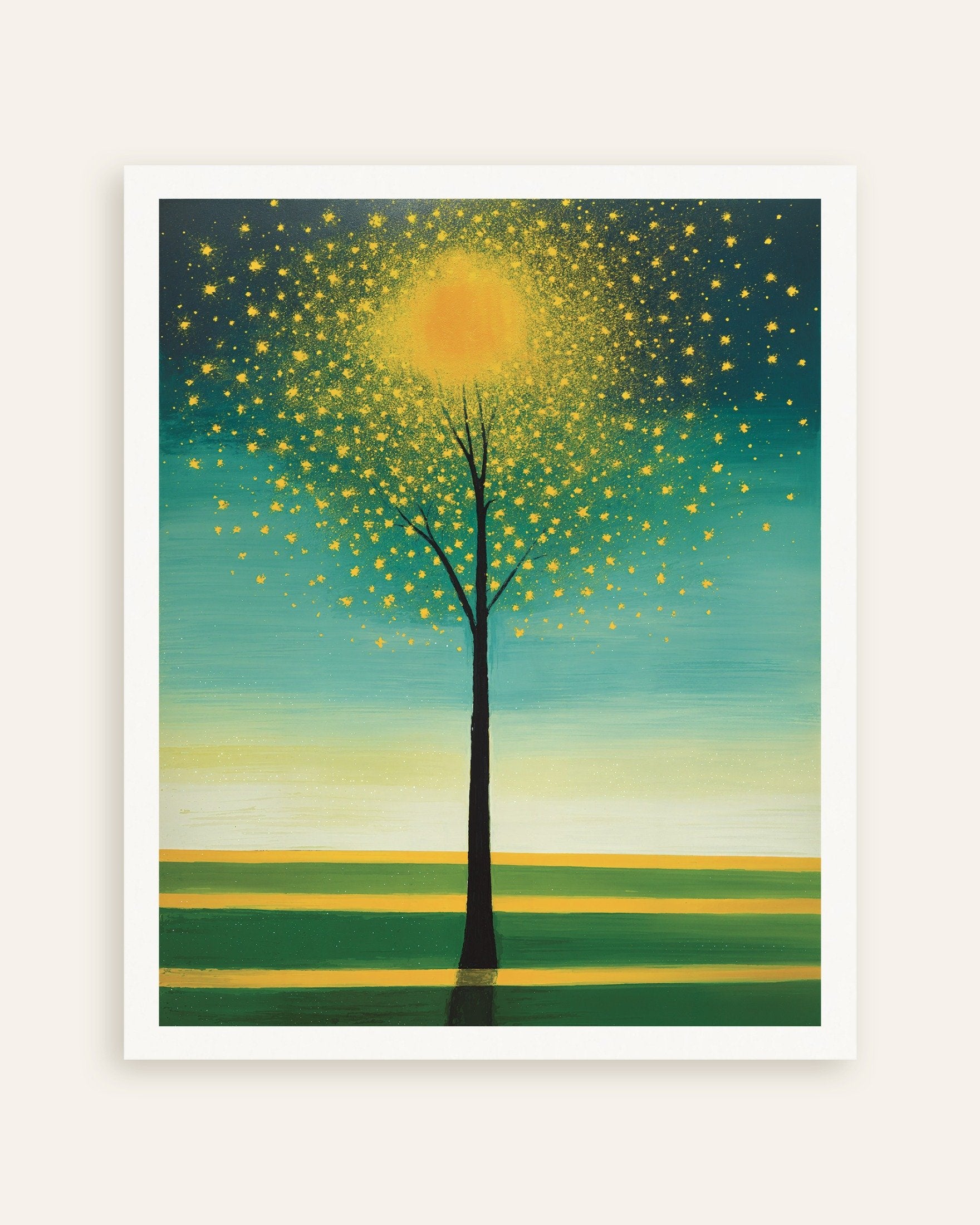 Poster of Abstract expressionism, magical tree - Poster, thumbnail