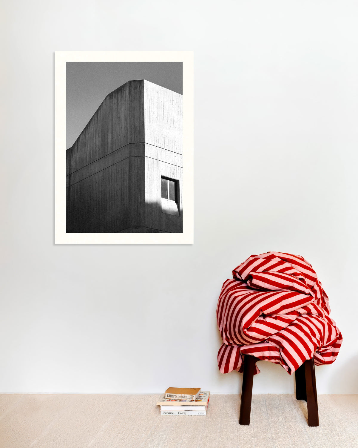Poster „Ecke aus Brettschalungsbeton“