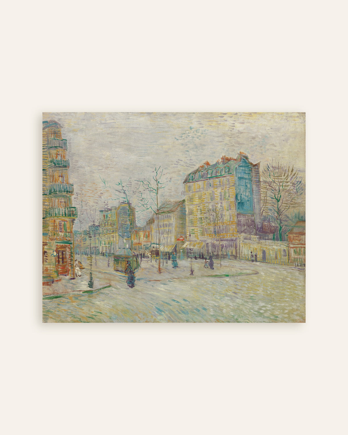 Poster mit Boulevard de Clichy (1887) von Vincent van Gogh, Miniaturansicht