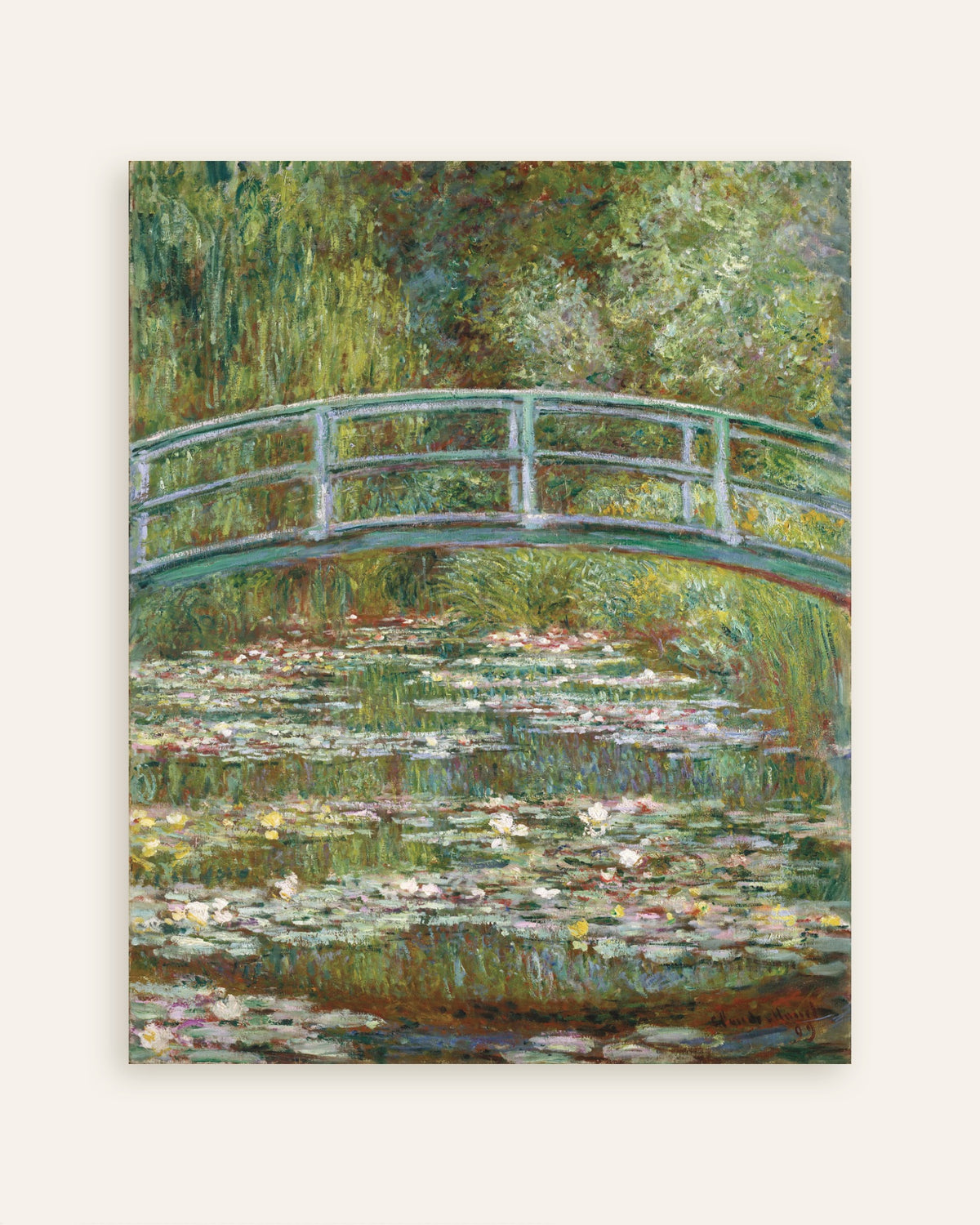 Poster Brücke über den Seerosenteich (1899) von Claude Monet, Vorschaubild