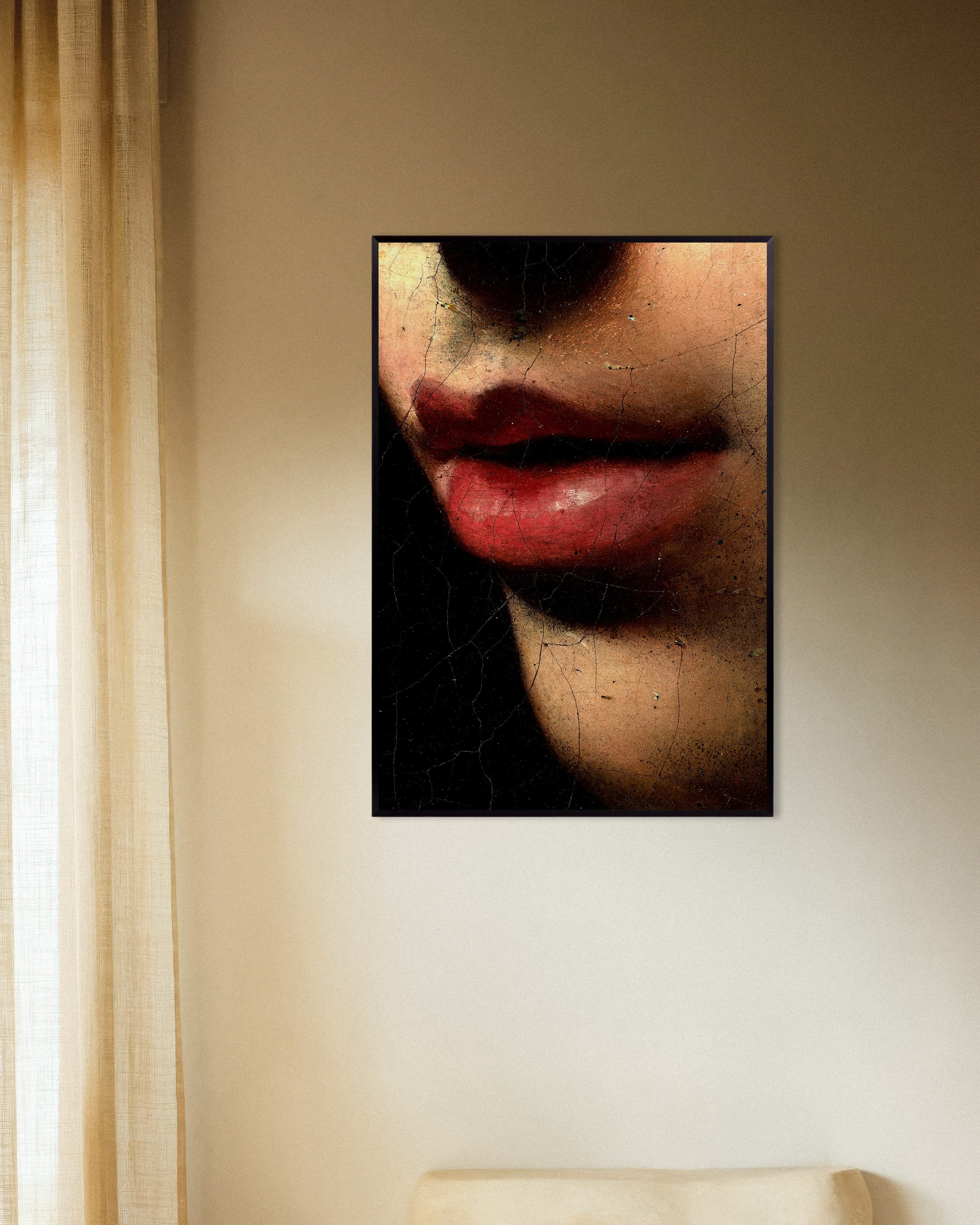 Poster of Caravaggio Print - "Judith and Holofernes", with metal frame
