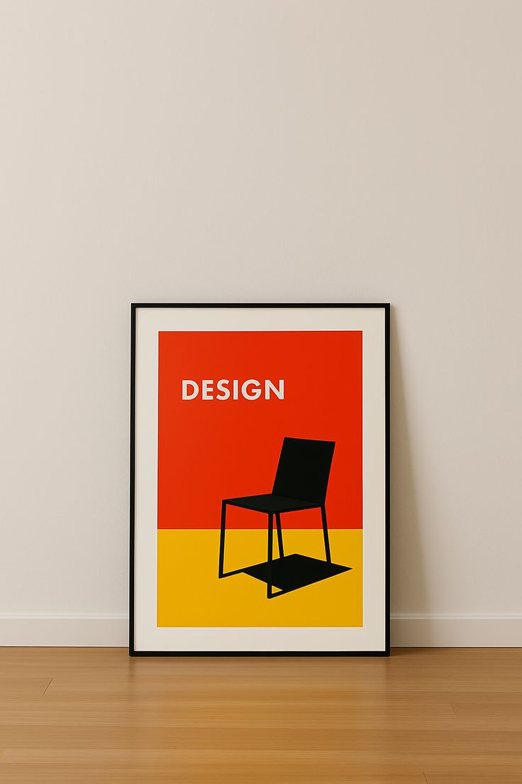 Design Poster, Stuhl - Poster