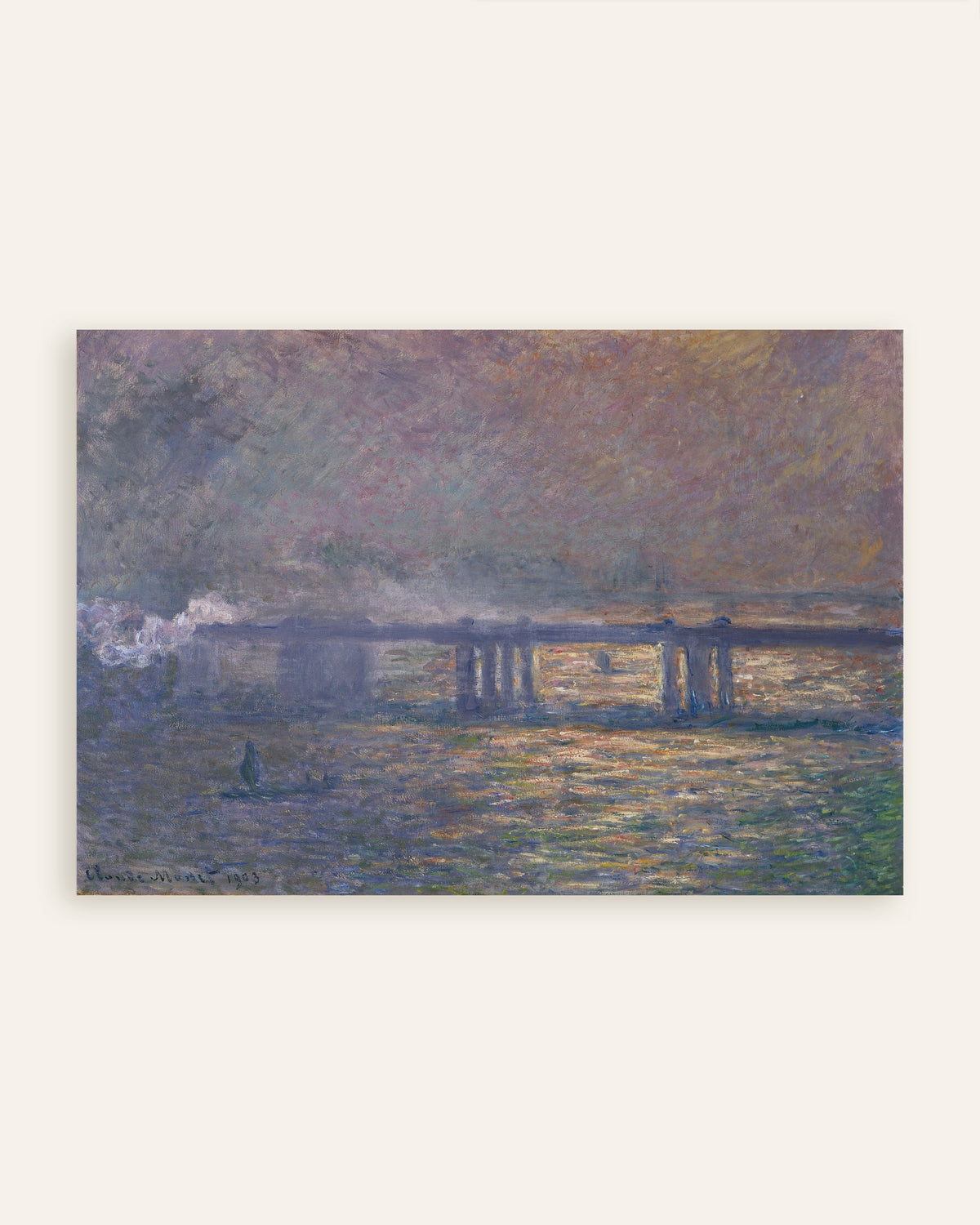 Poster Charing Cross Bridge (1903) von Claude Monet, Vorschaubild