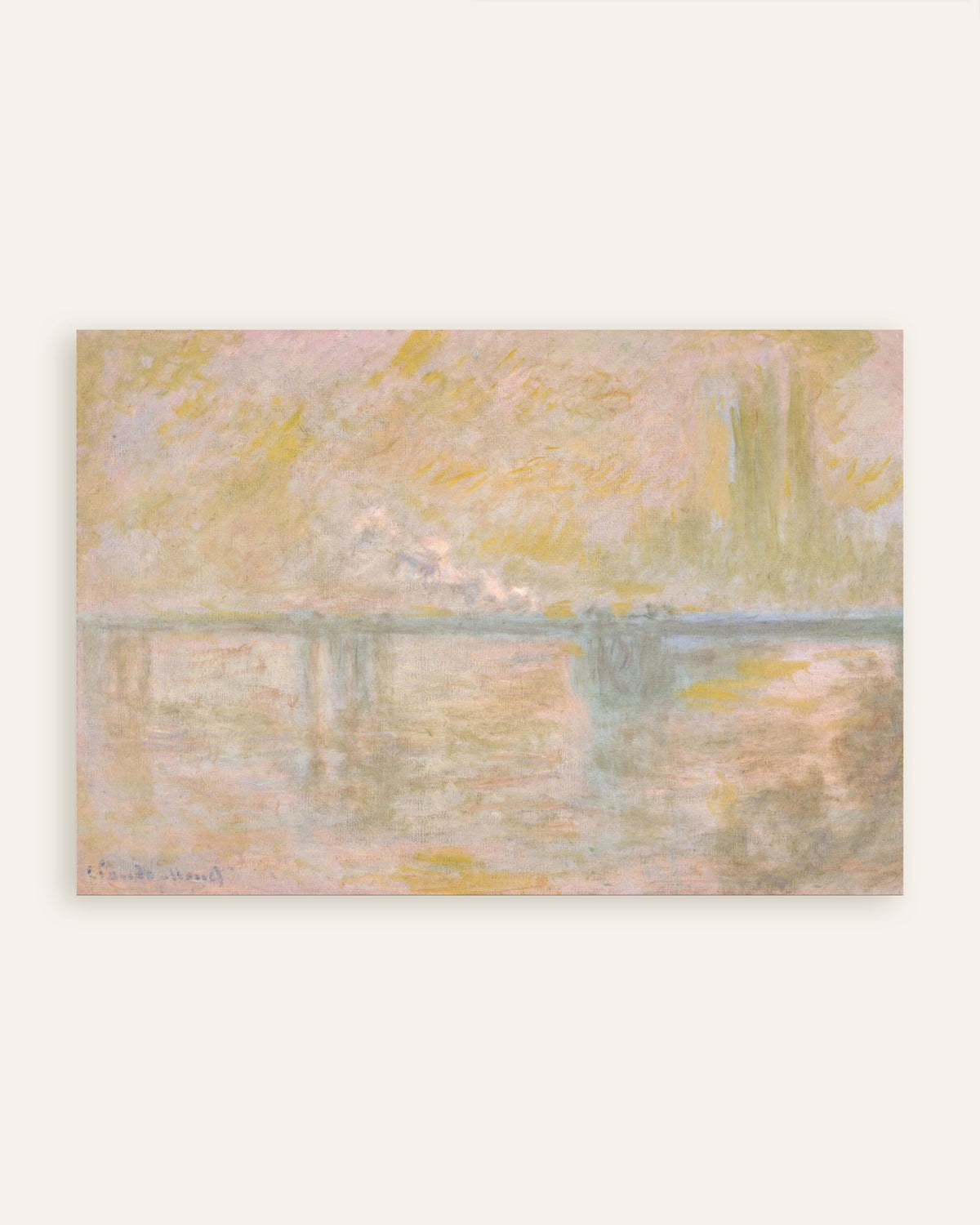 Poster Charing Cross Bridge, London (um 1902) von Claude Monet, Vorschaubild