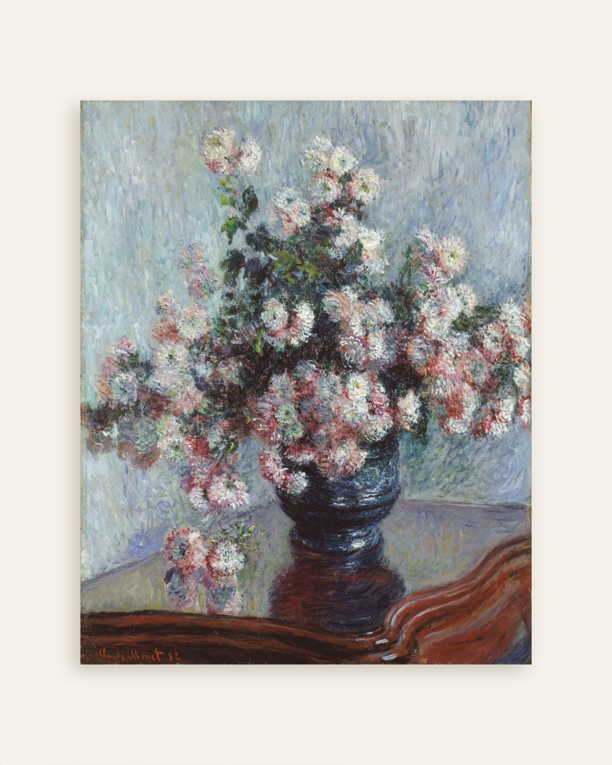 Poster Chrysanthemen (1882) von Claude Monet, Vorschaubild