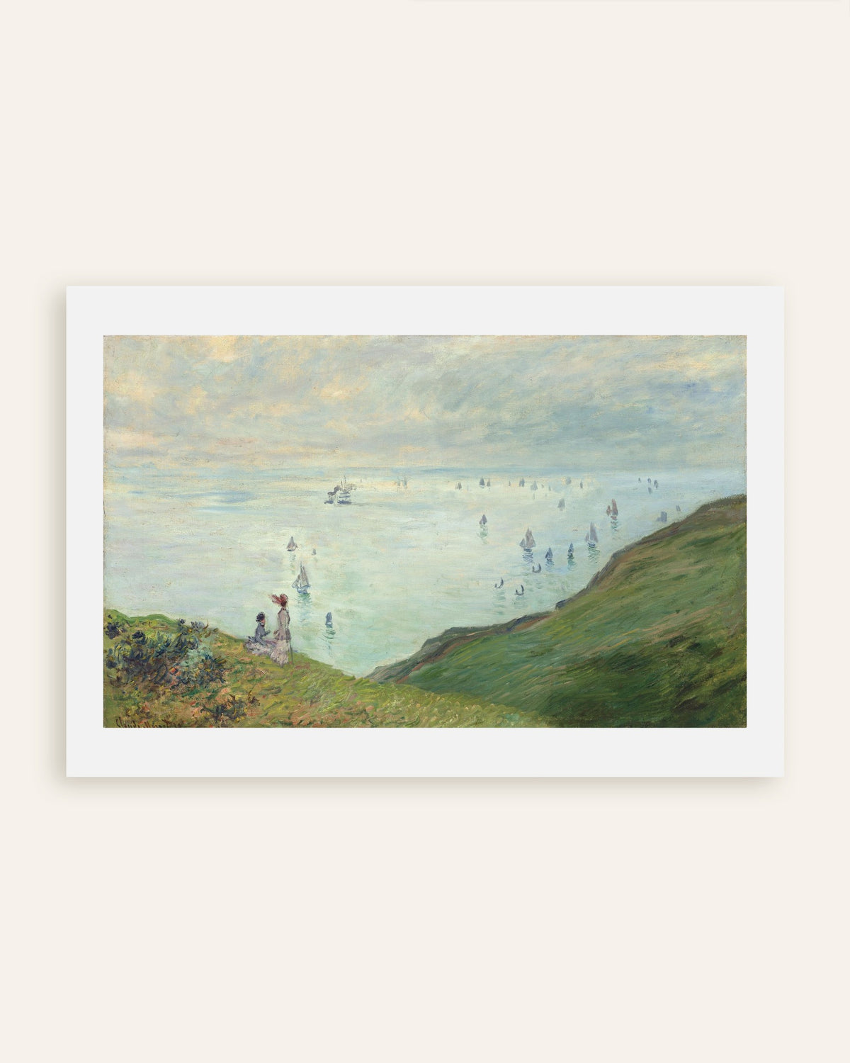 Poster Klippen bei Pourville (1882) von Claude Monet, Vorschaubild