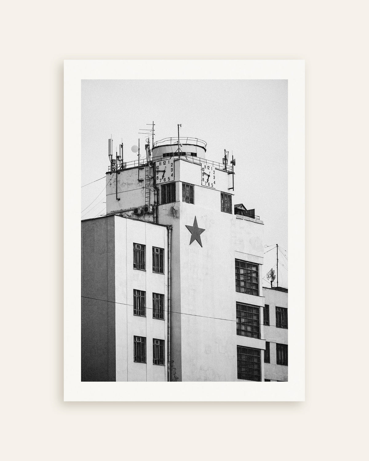 Poster „Uhrturm mit einem Stern“, Miniaturansicht