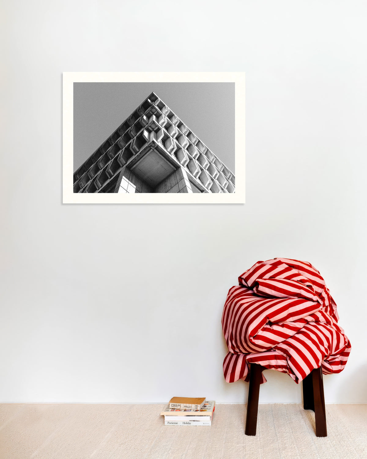 Poster „Kassettierte Ecke in scharfer Perspektive“