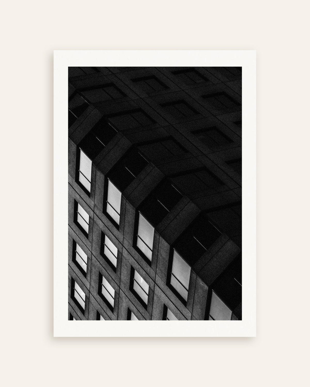Poster „Betonraster bei Nacht“, Miniaturansicht