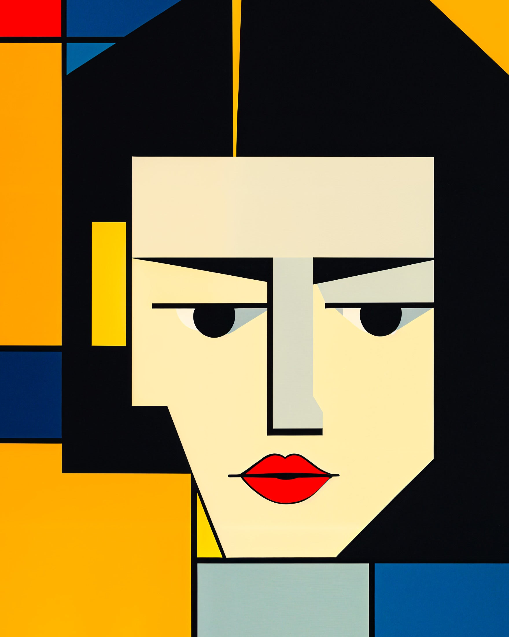 De Stijl, Porträt von Justine - Poster