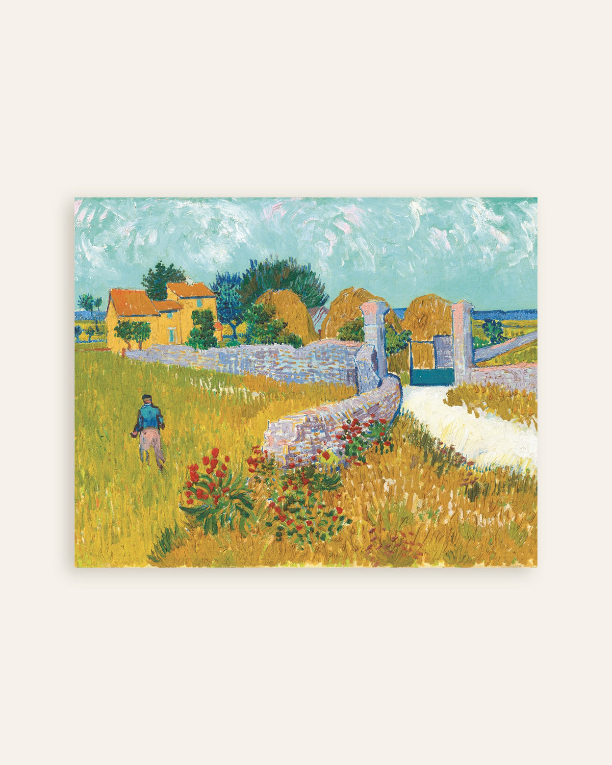 Poster Bauernhaus in der Provence (1888) von Vincent van Gogh, Miniaturansicht