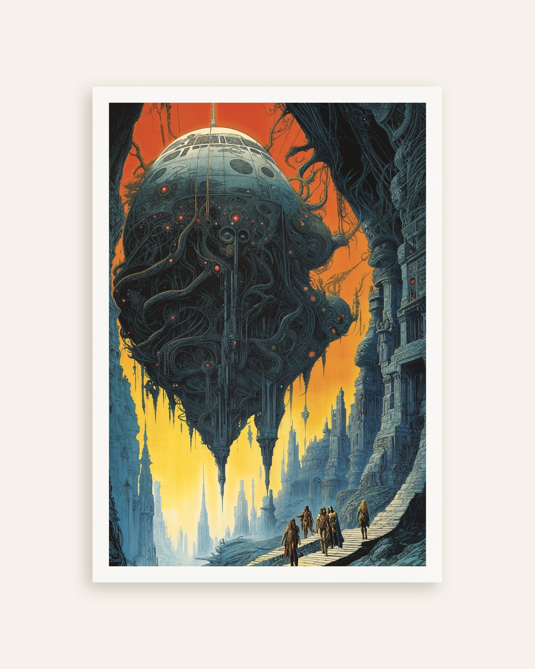 Poster of Floating Organic Structure Poster, thumbnail