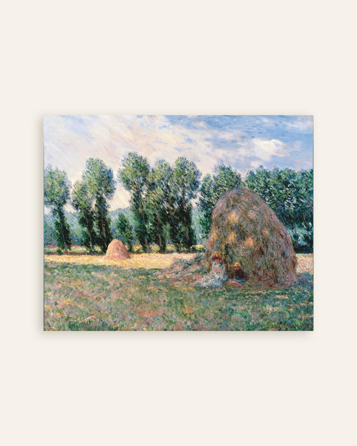 Poster Heuschober (1885) von Claude Monet, Vorschaubild