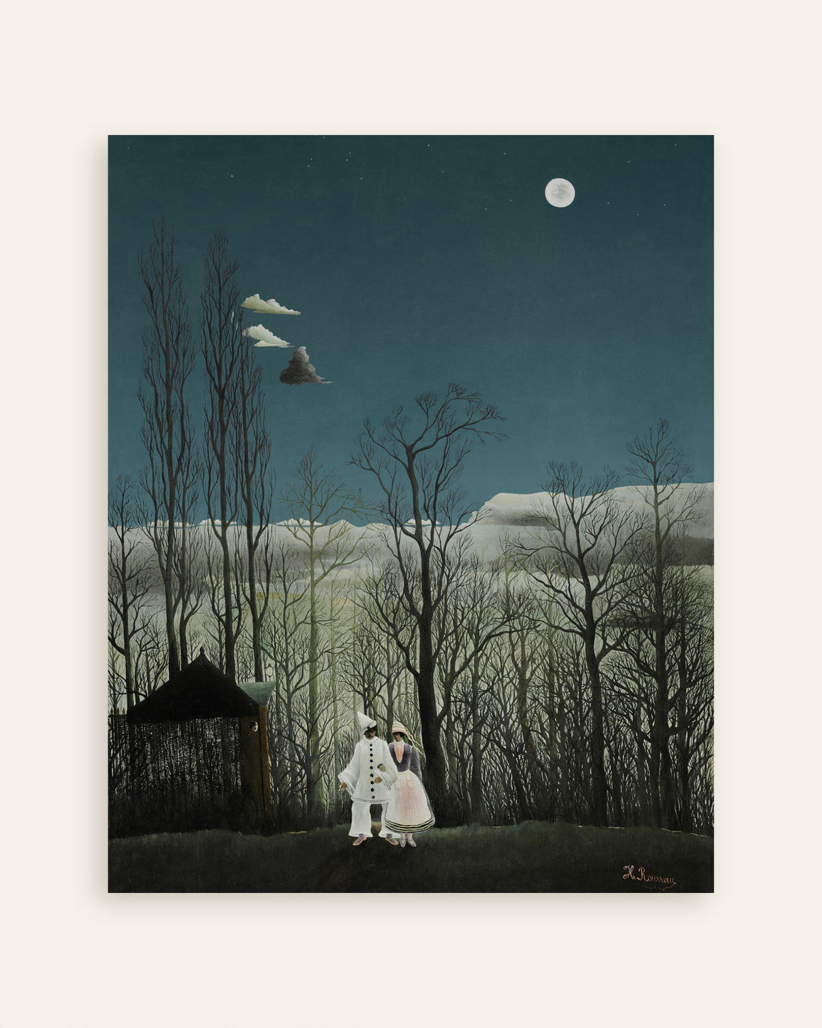 Poster Henri-Rousseau-Poster – Ein Abend auf dem Jahrmarkt (Detail), Miniatur