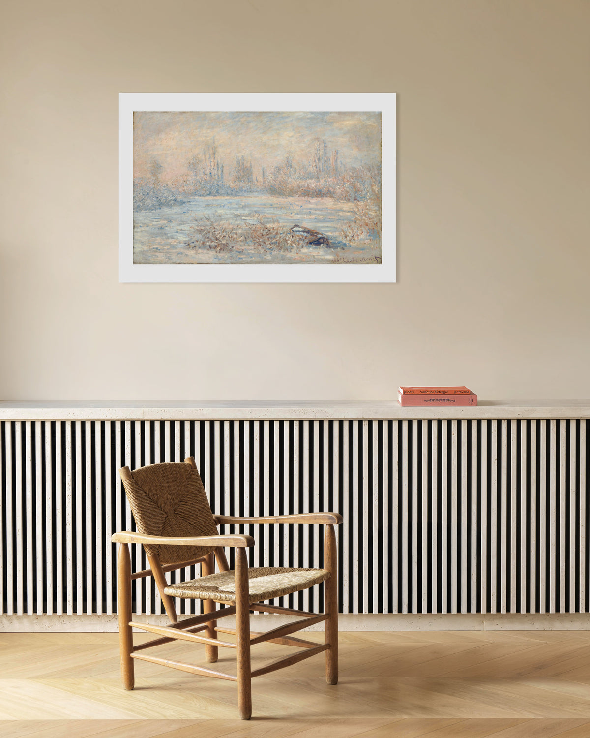 Poster Raureif (1880) von Claude Monet