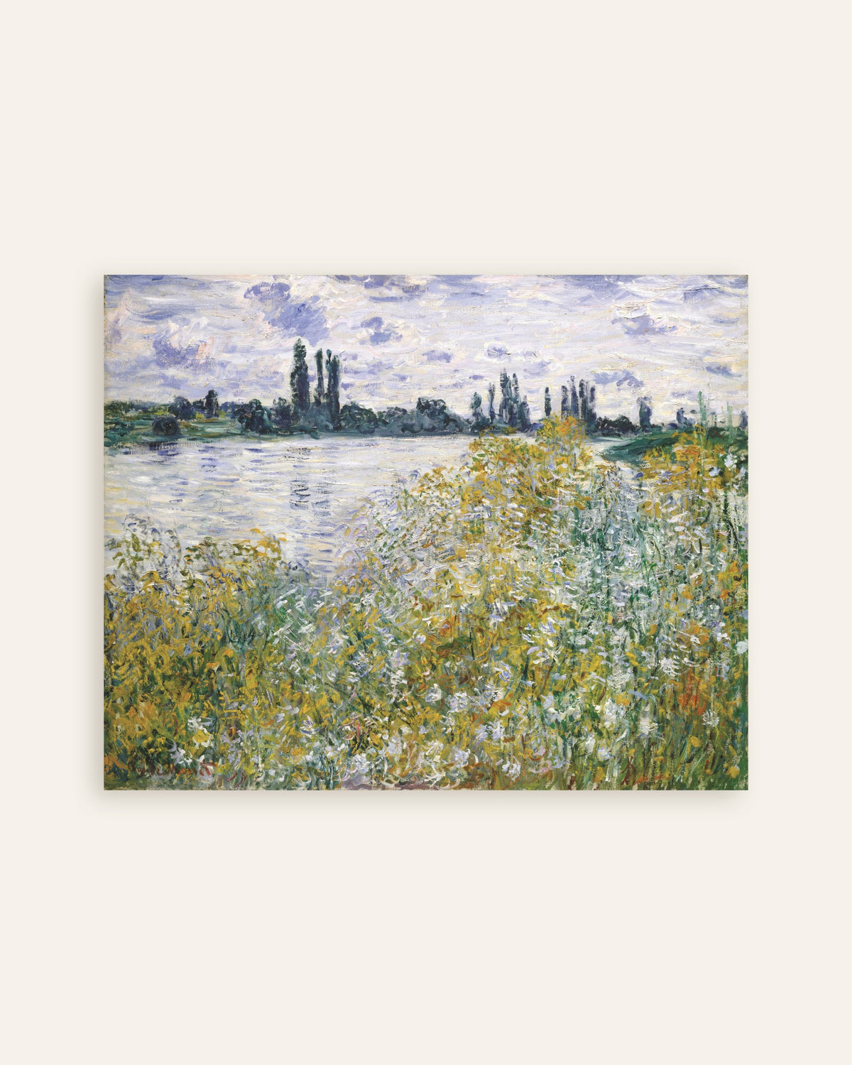 Poster Die Blumeninsel bei Vétheuil (1880) von Claude Monet, Vorschaubild