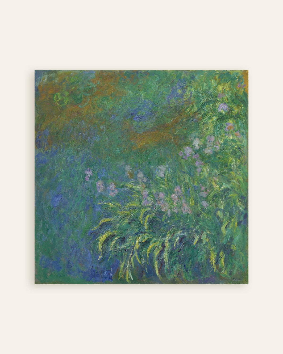 Poster Schwertlilien (1914–1917) von Claude Monet, Vorschaubild