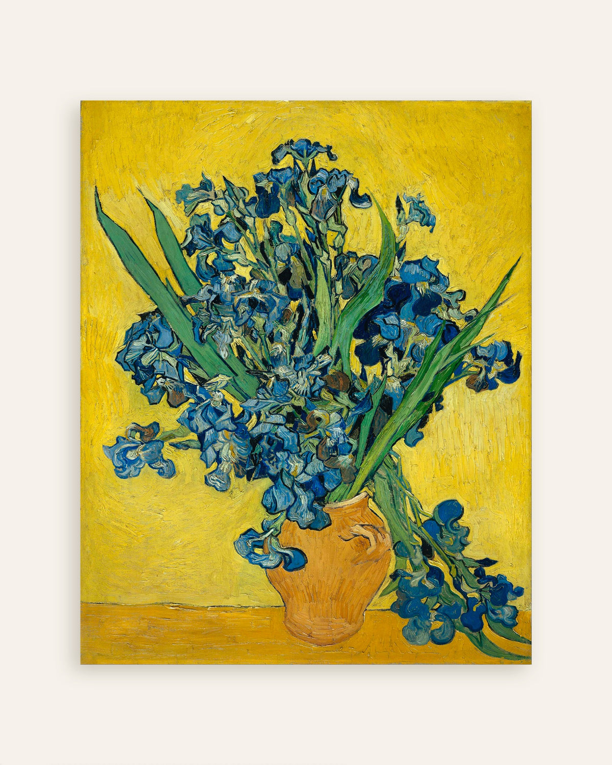 Poster Schwertlilien in einer Vase (1890) von Vincent van Gogh, Miniaturansicht
