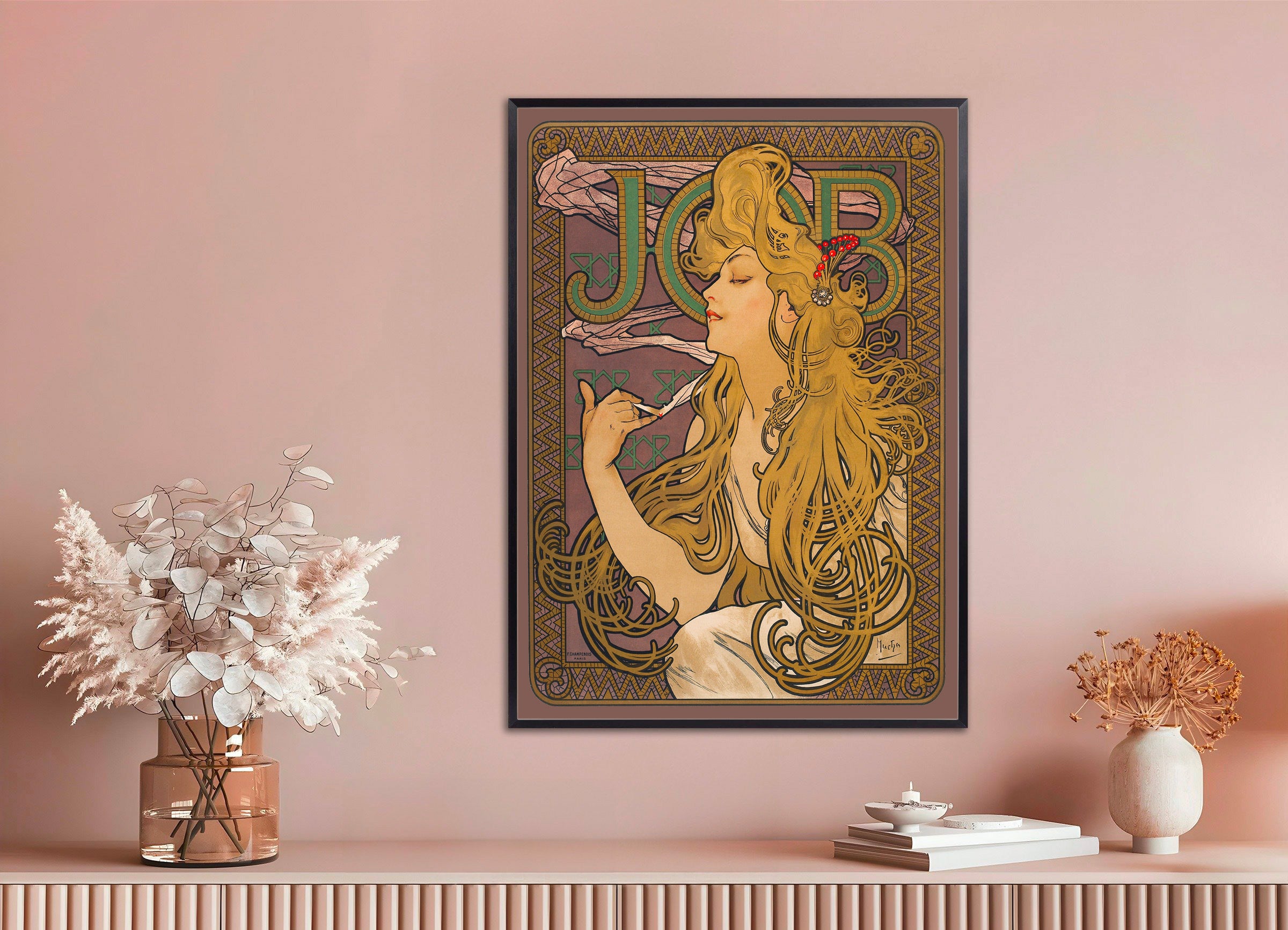 Job (1896) von Alfons Mucha - Wandbild
