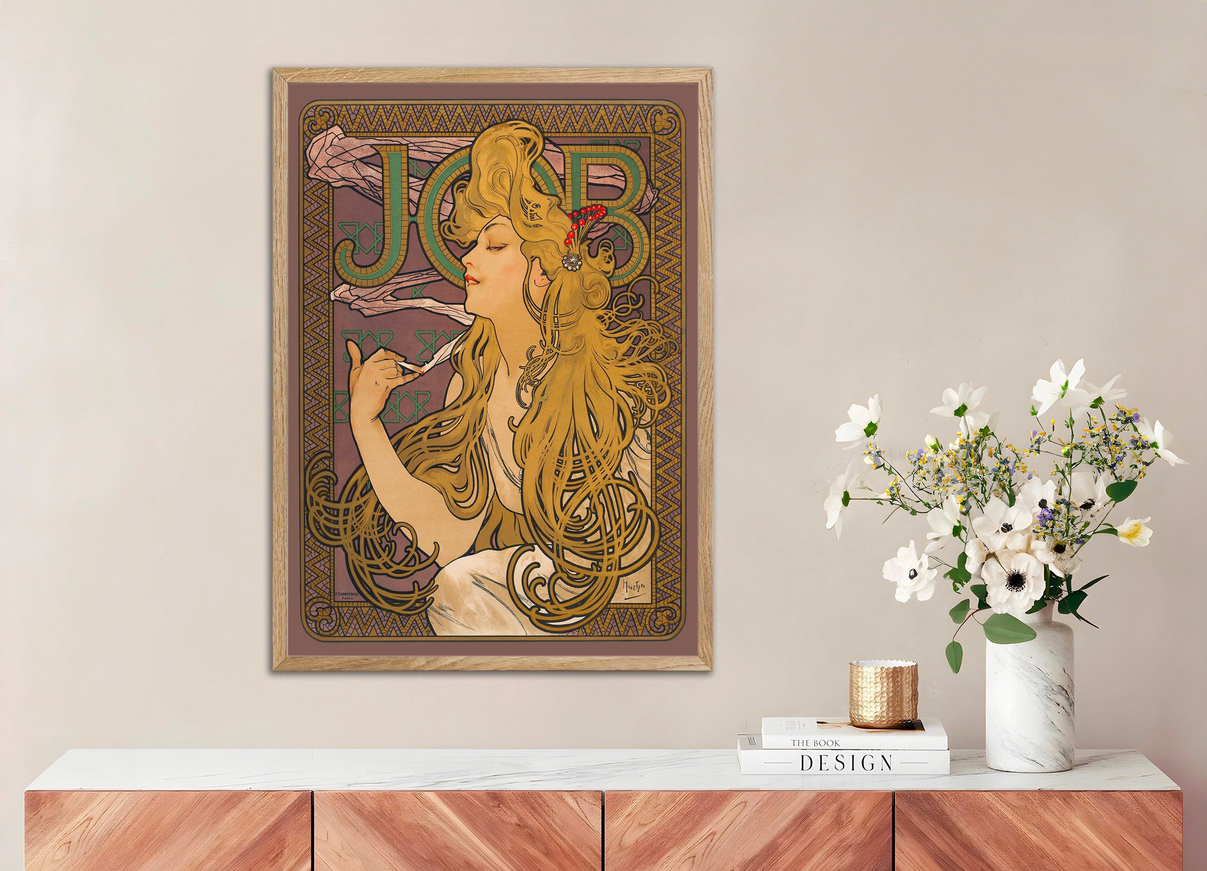 Job (1896) von Alfons Mucha - Wandbild