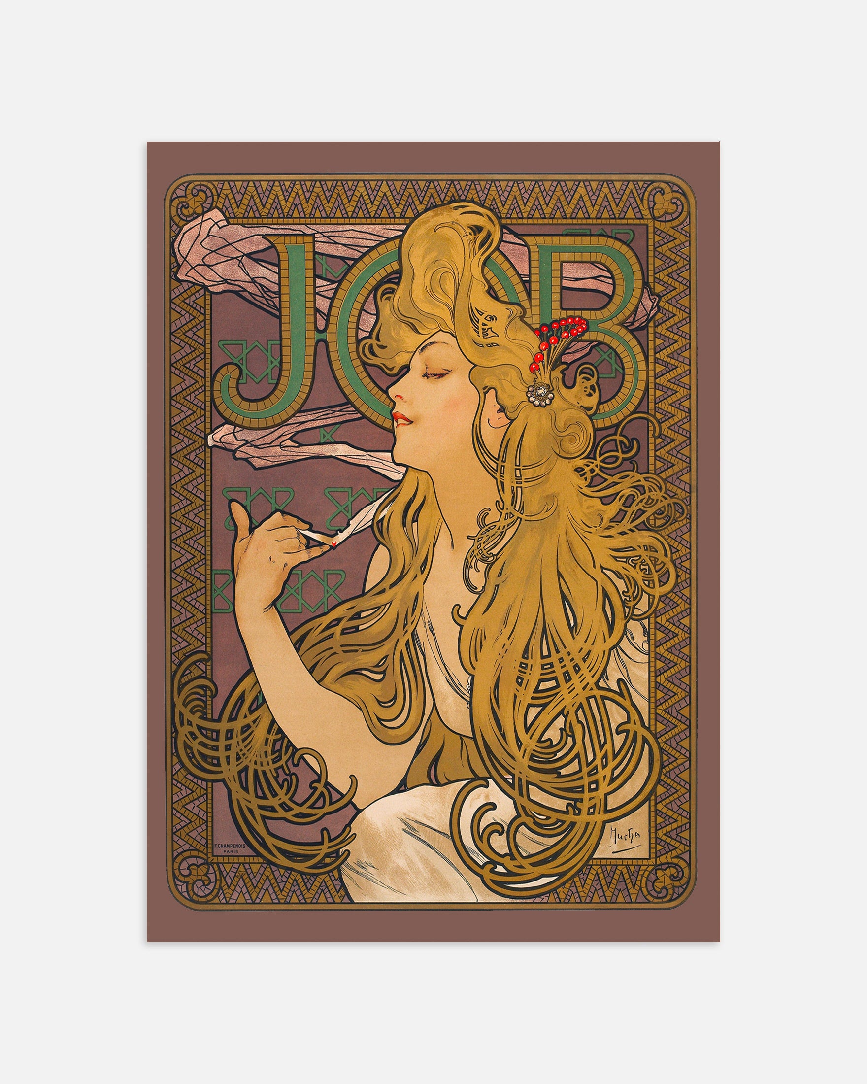 Job (1896) von Alfons Mucha - Wandbild