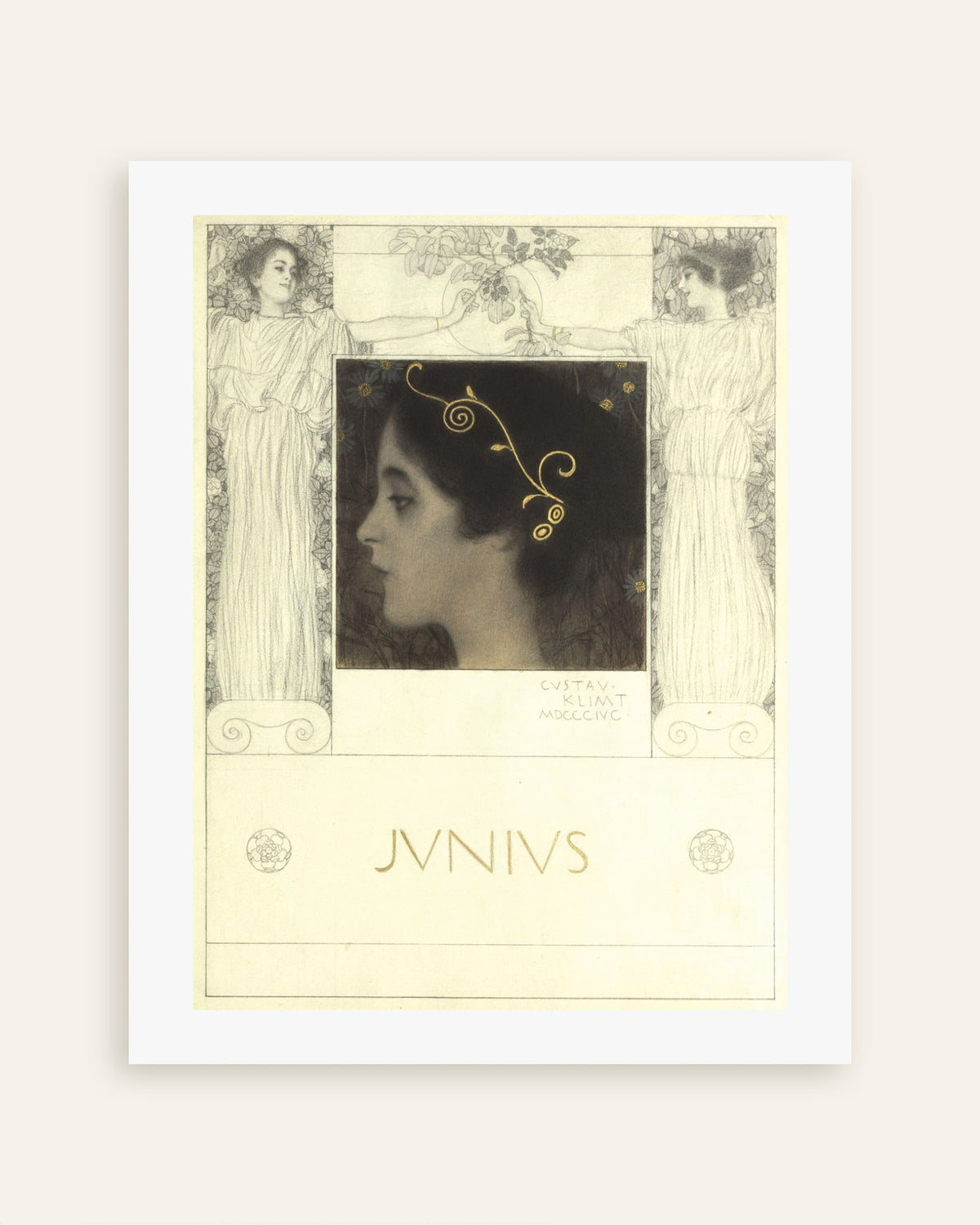 Poster Junius (1896) von Gustav Klimt, Vorschaubild