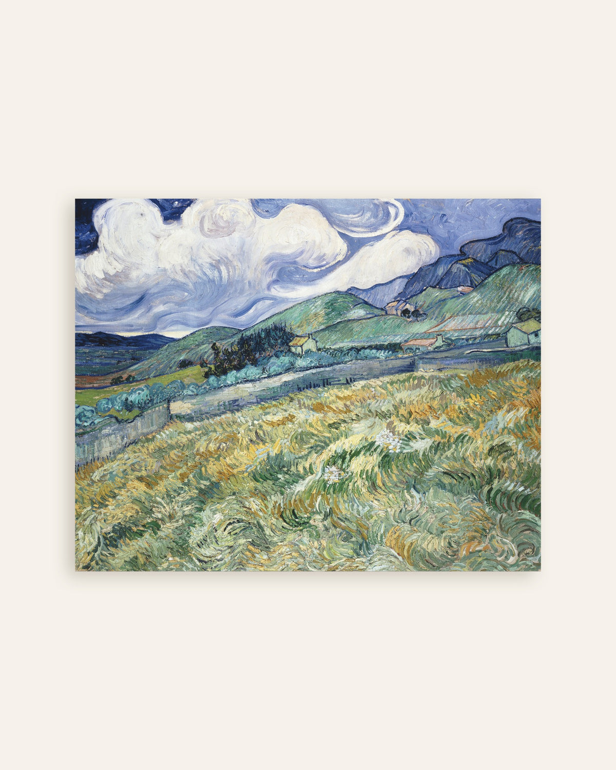Poster von Landschaft bei Saint-Rémy (1889) von Vincent van Gogh, Vorschaubild