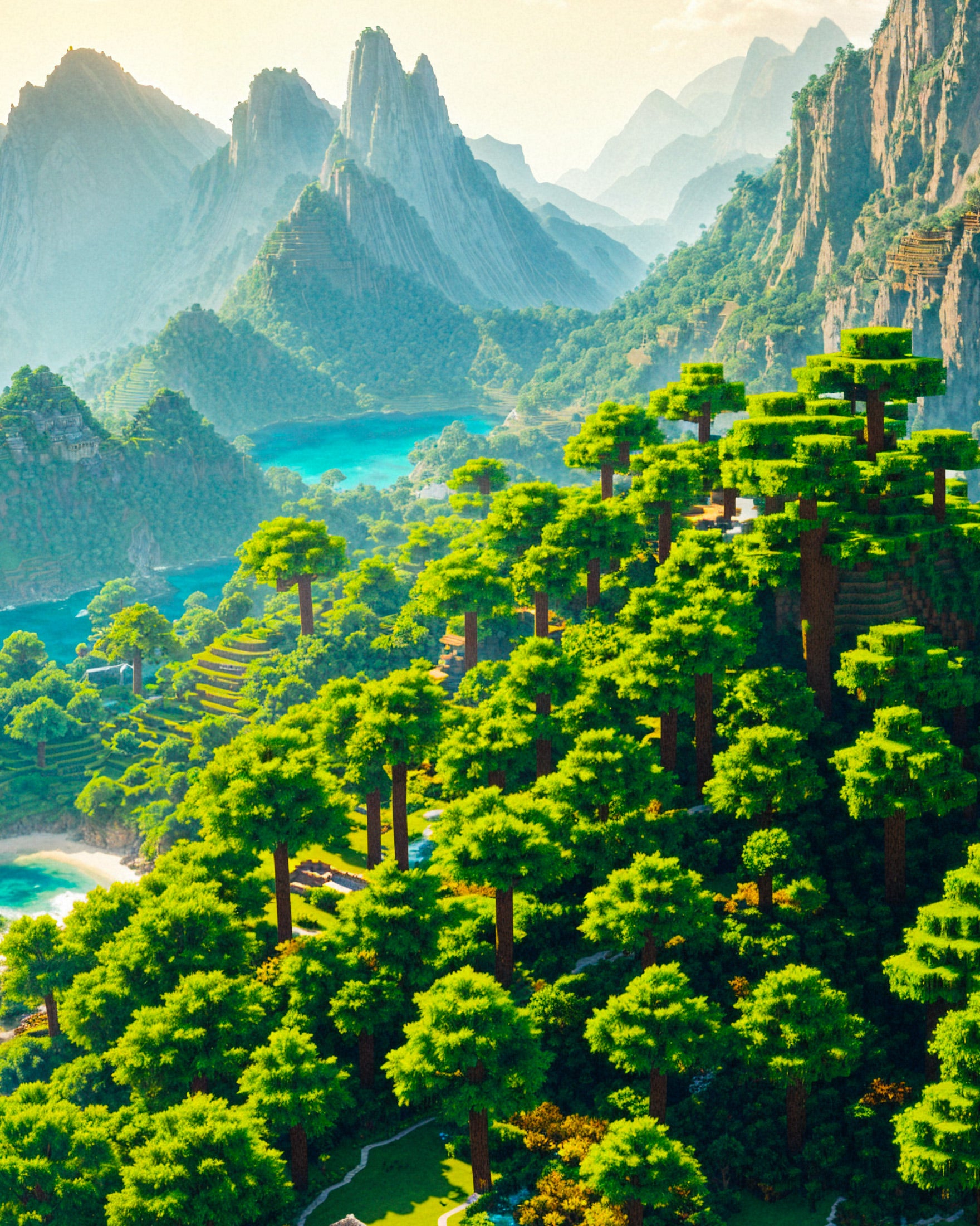 Minecraft, Insel - poster