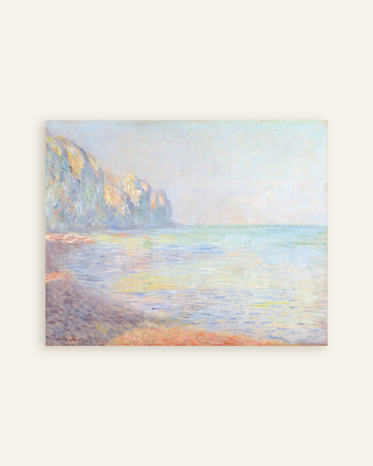 Poster Morgen, nebliges Wetter, Pourville (1882) von Claude Monet, Vorschaubild