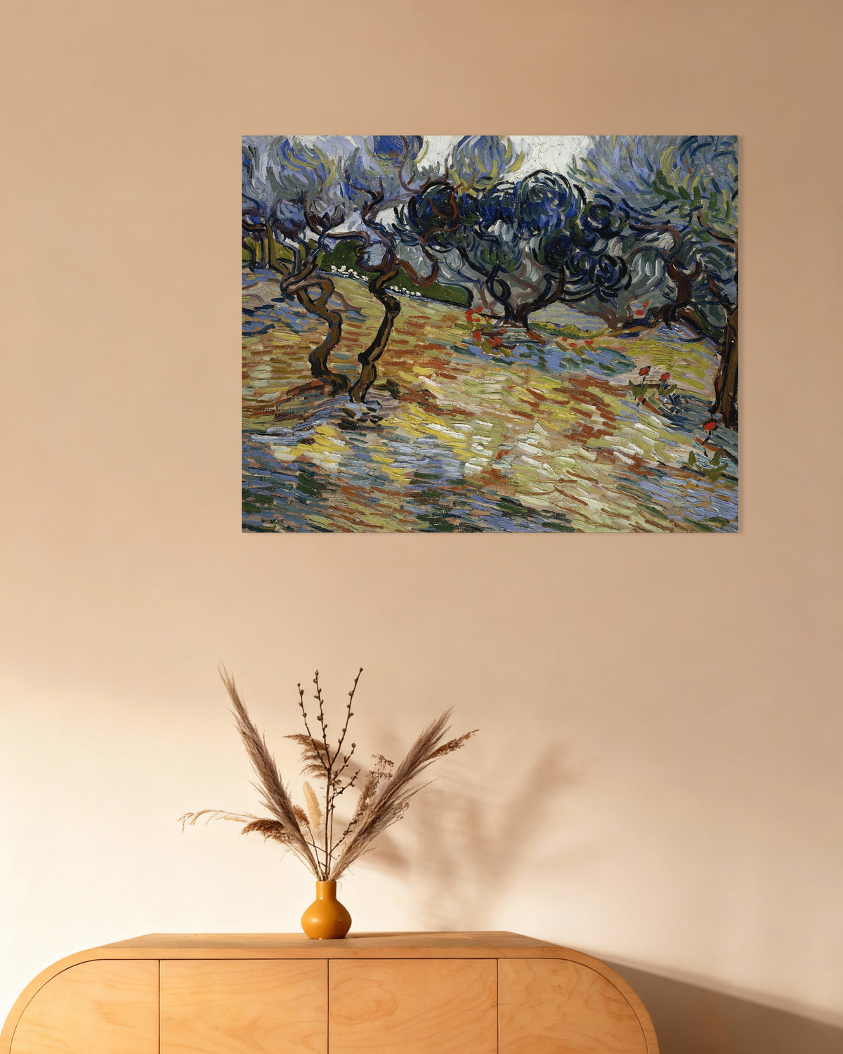 Poster Olivenbäume (1889) von Vincent van Gogh