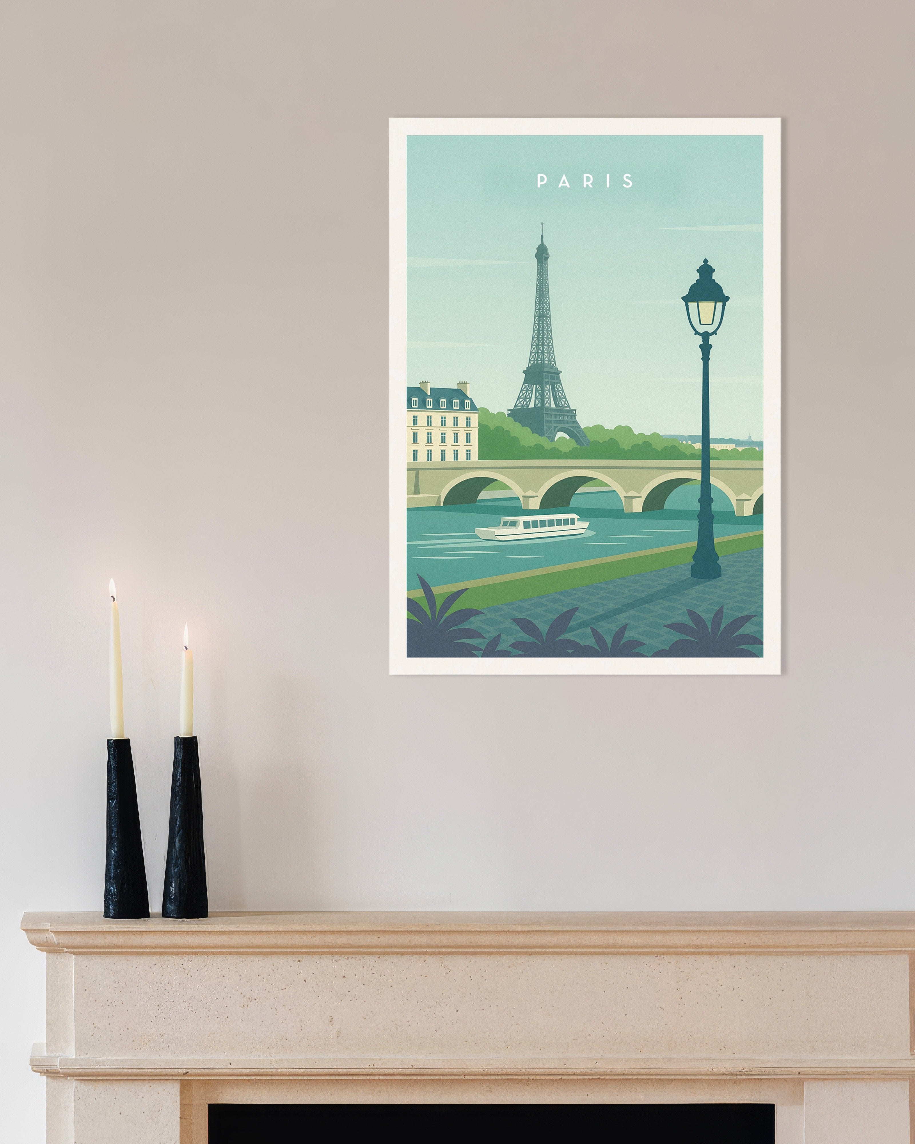 Poster of Paris Eiffel Tower Wall Art Print