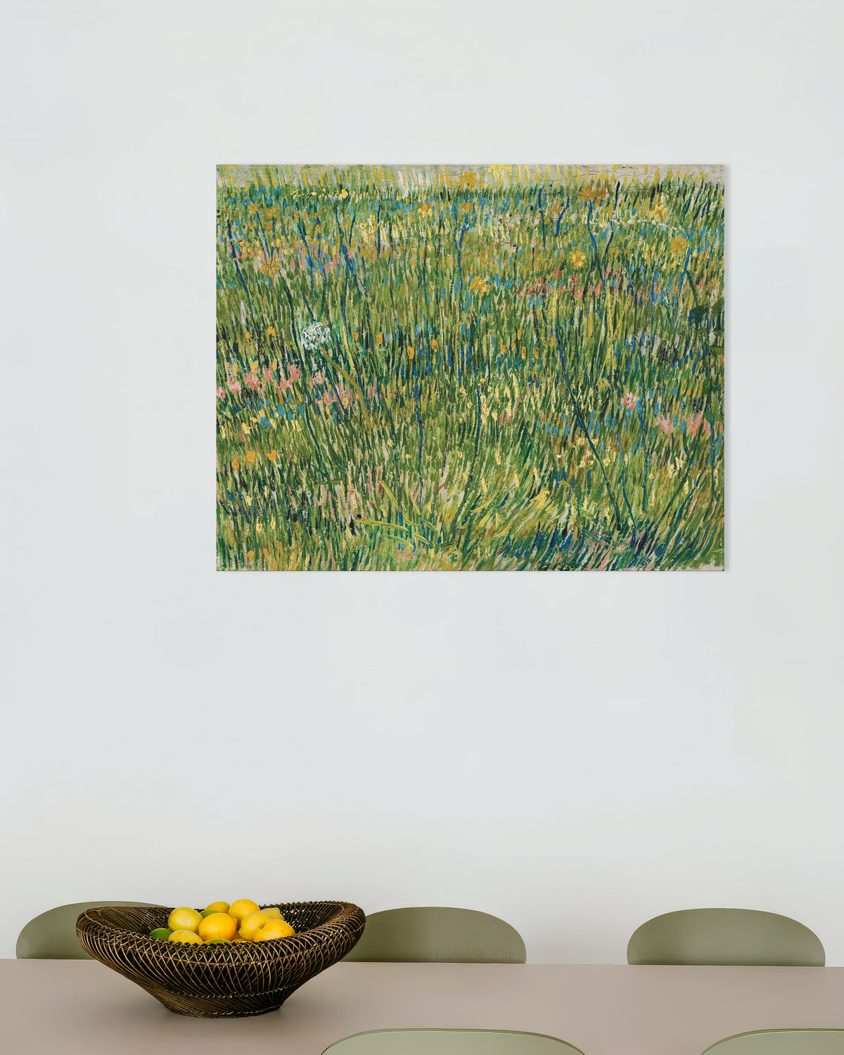 Poster von Grasfläche (1887) von Vincent van Gogh