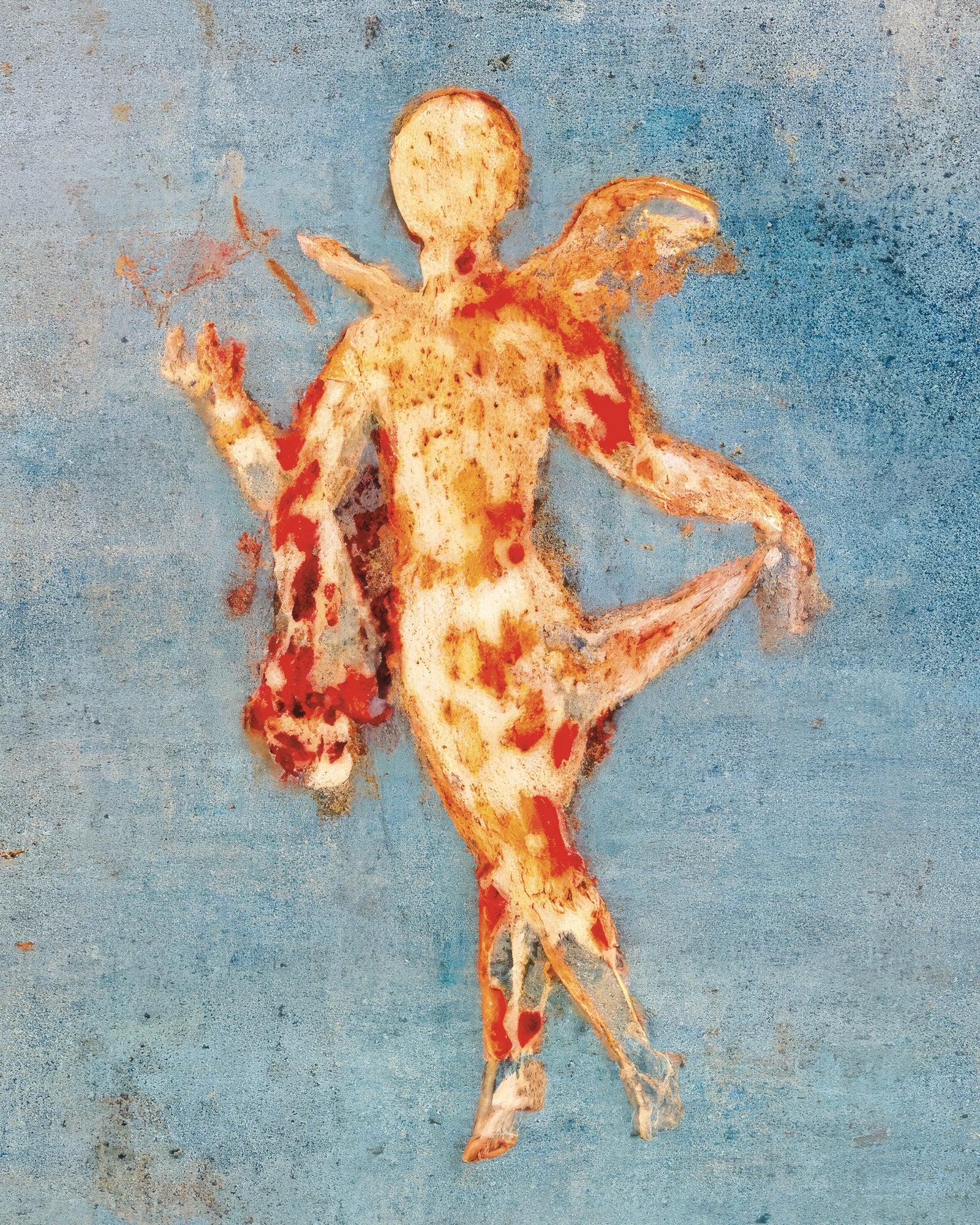 Psyche im Blau, Haus der Venus in Pompeji - Poster