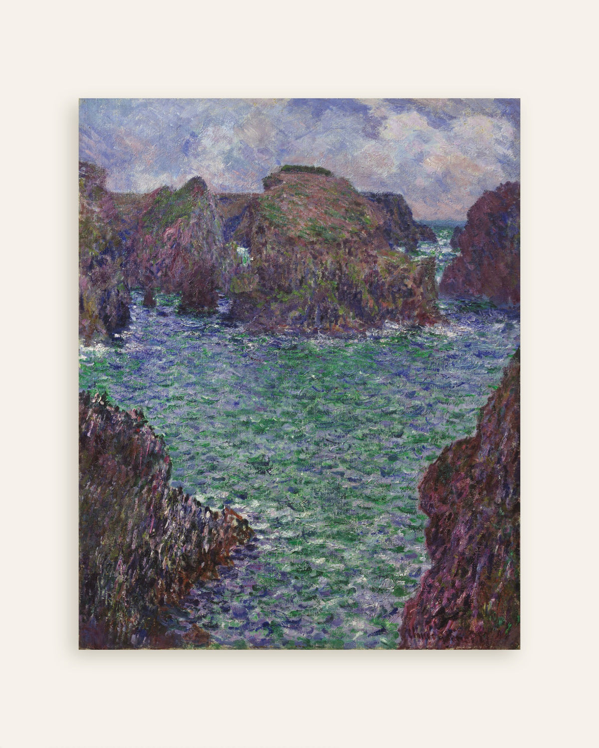 Poster Port-Goulphar, Belle-Île (1887) von Claude Monet, Vorschaubild