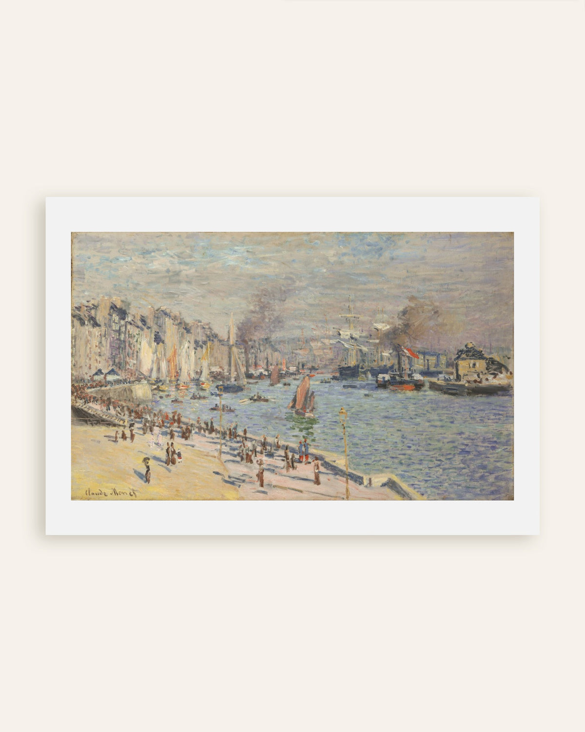 Poster Der Hafen von Le Havre (1874) von Claude Monet, Vorschaubild