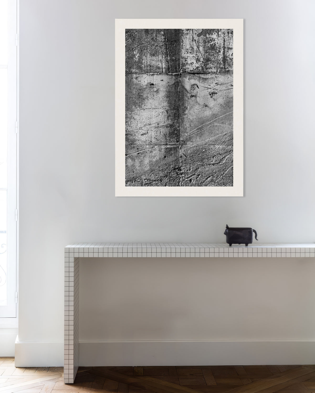 Poster „Raue Betonwandstruktur“