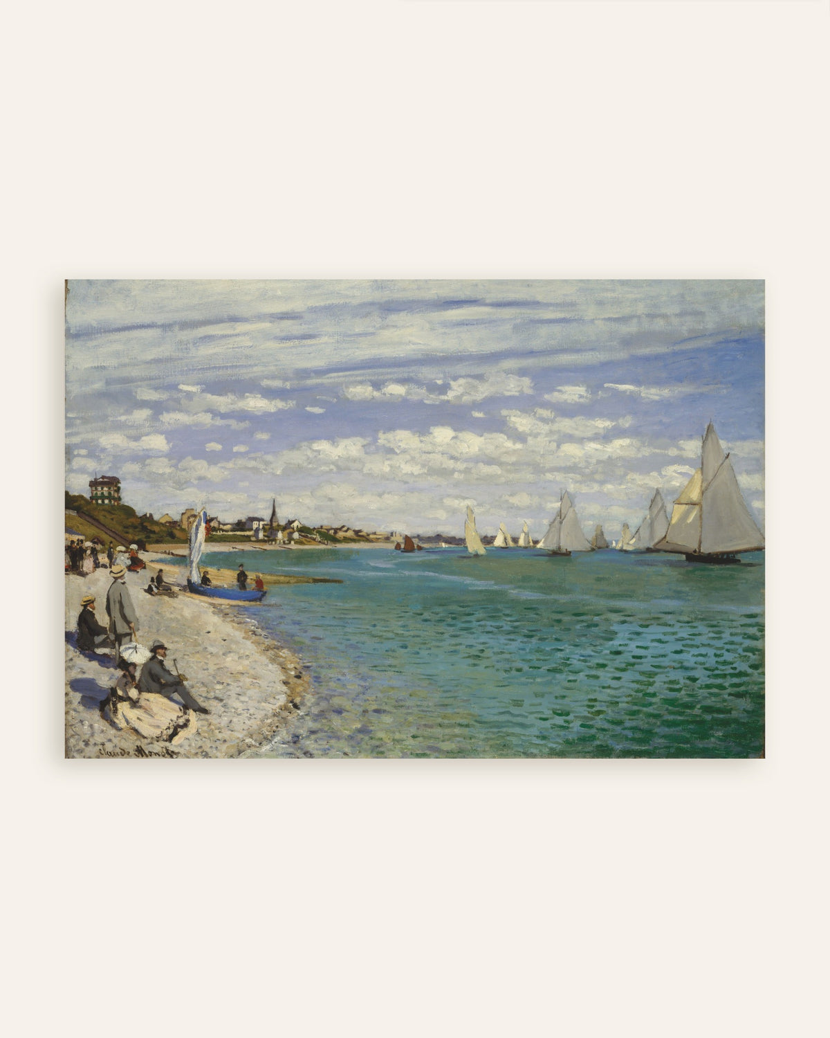 Poster Regatta in Sainte-Adresse (1867) von Claude Monet, Vorschaubild