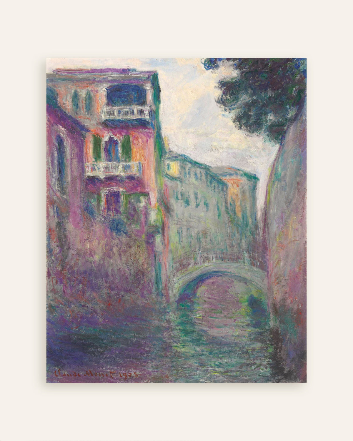 Poster Rio della Salute (1908) von Claude Monet, Vorschaubild
