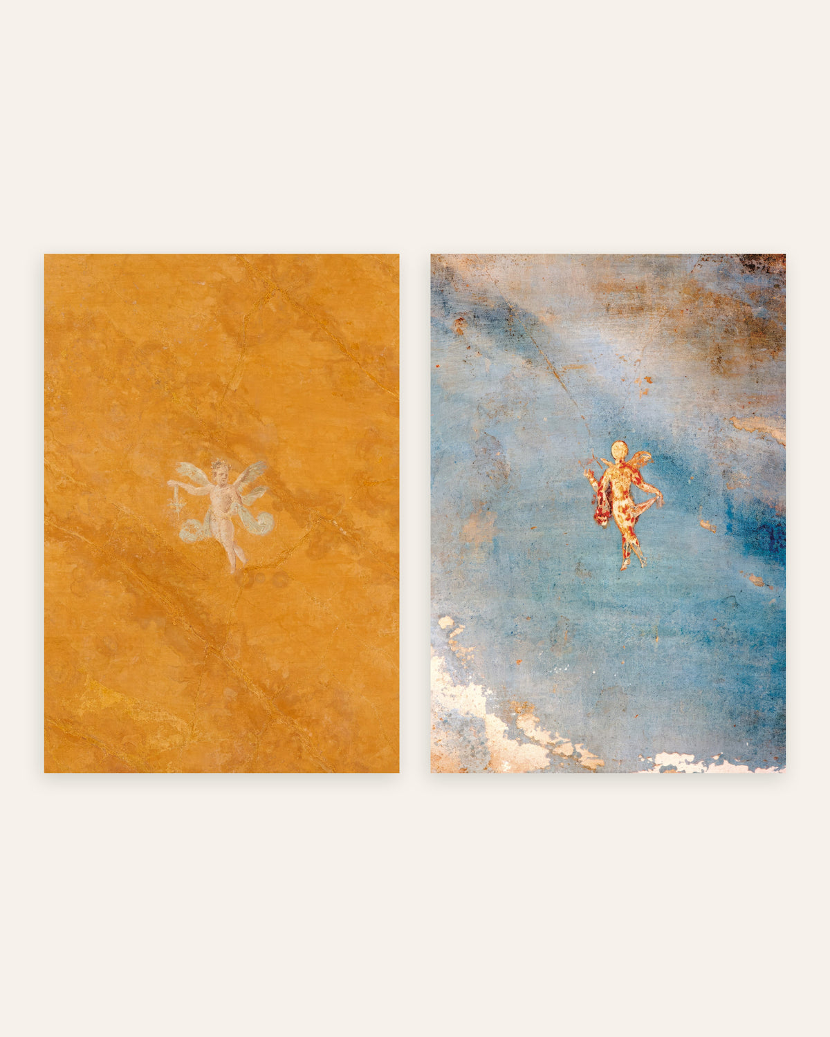 Römische Fresken Poster, 2er-Set: Amor und Psyche, ohne Rahmen