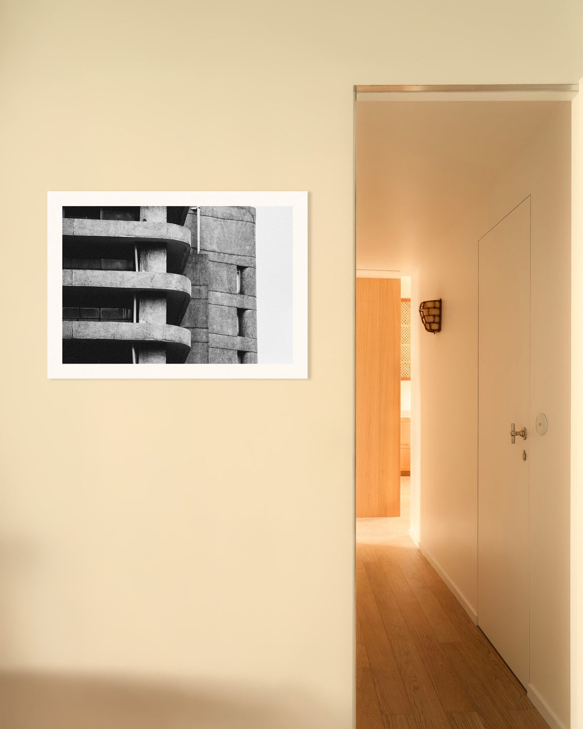 Poster „Abgerundete Balkonplatten“