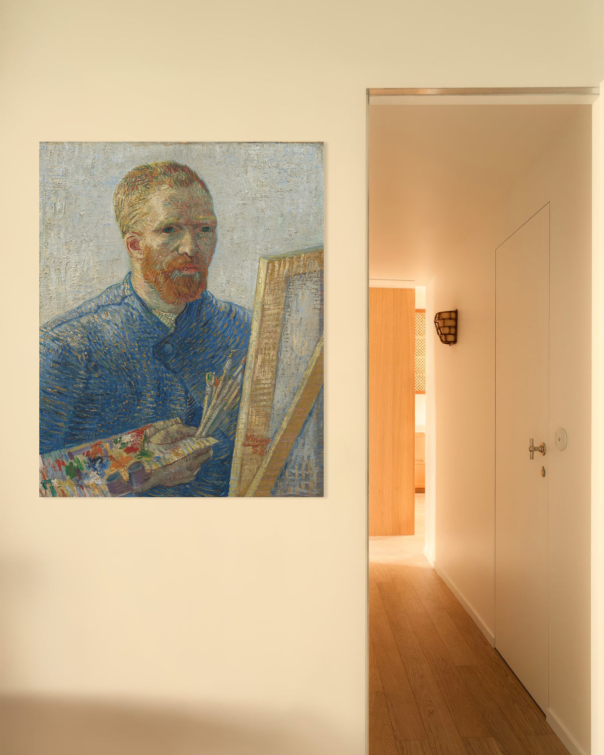 Poster „Selbstbildnis als Maler (1888) von Vincent van Gogh“