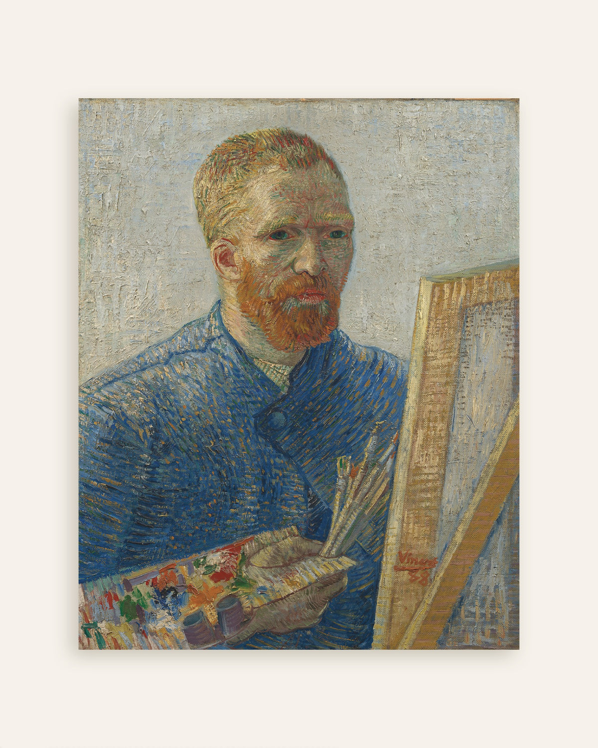 Poster „Selbstbildnis als Maler (1888) von Vincent van Gogh“, Vorschaubild