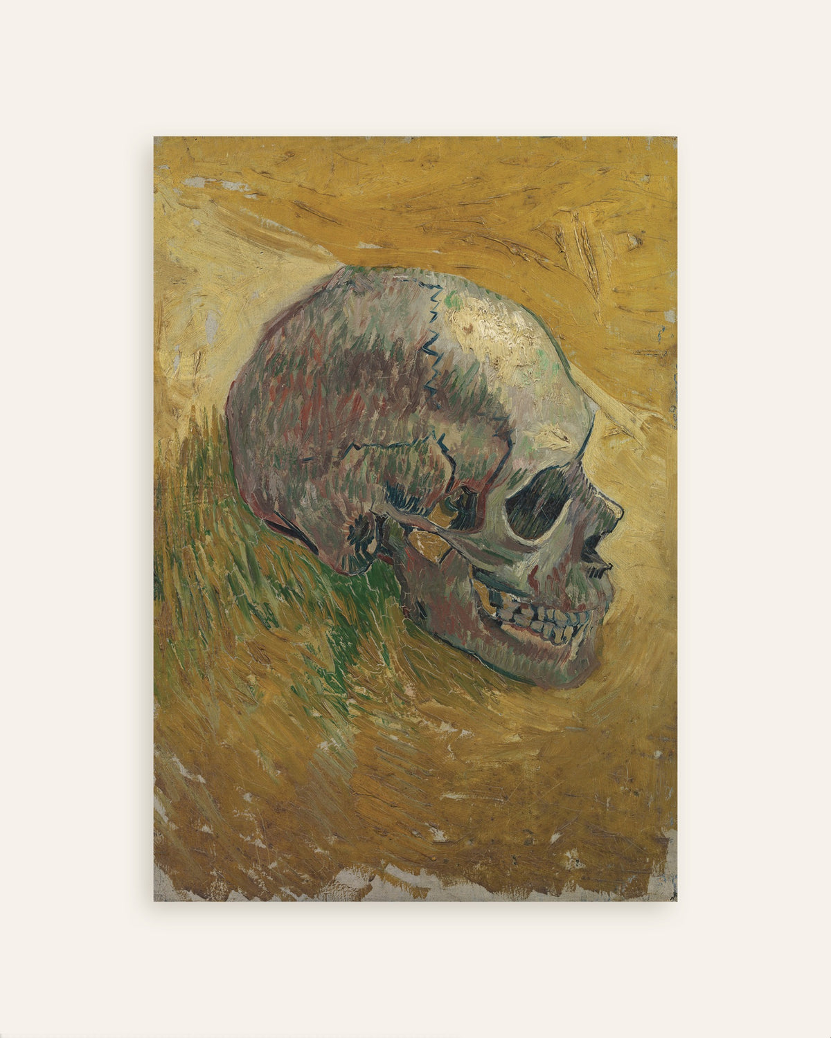Poster Schädel (1887) von Vincent van Gogh, Miniaturansicht