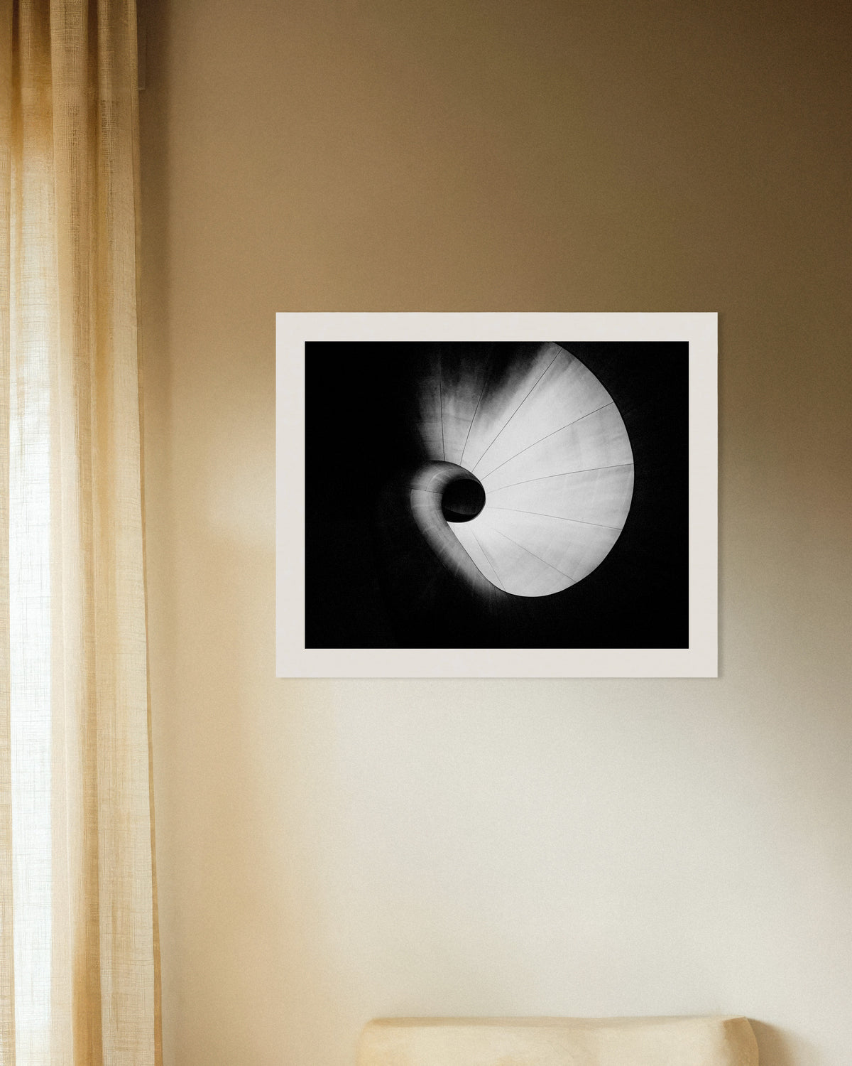 Poster „Wendeltreppe von unten“