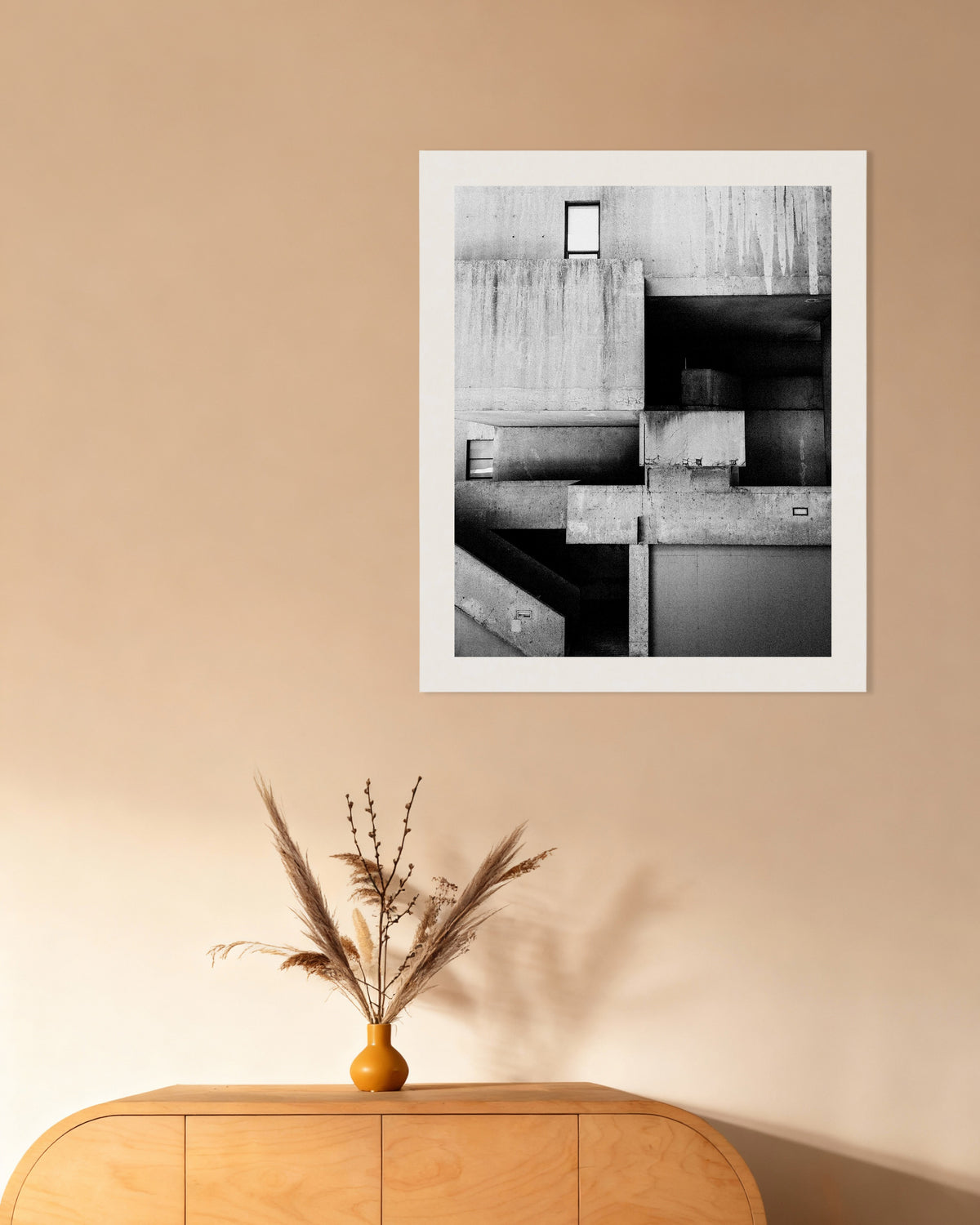 Poster „Komposition aus fleckigem Beton“