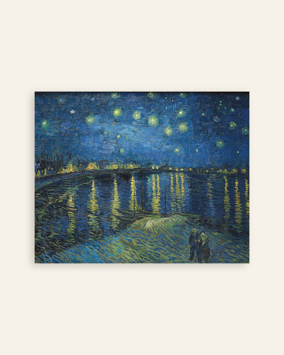 Poster von Sternennacht über der Rhône (1888) von Vincent van Gogh, Miniaturansicht