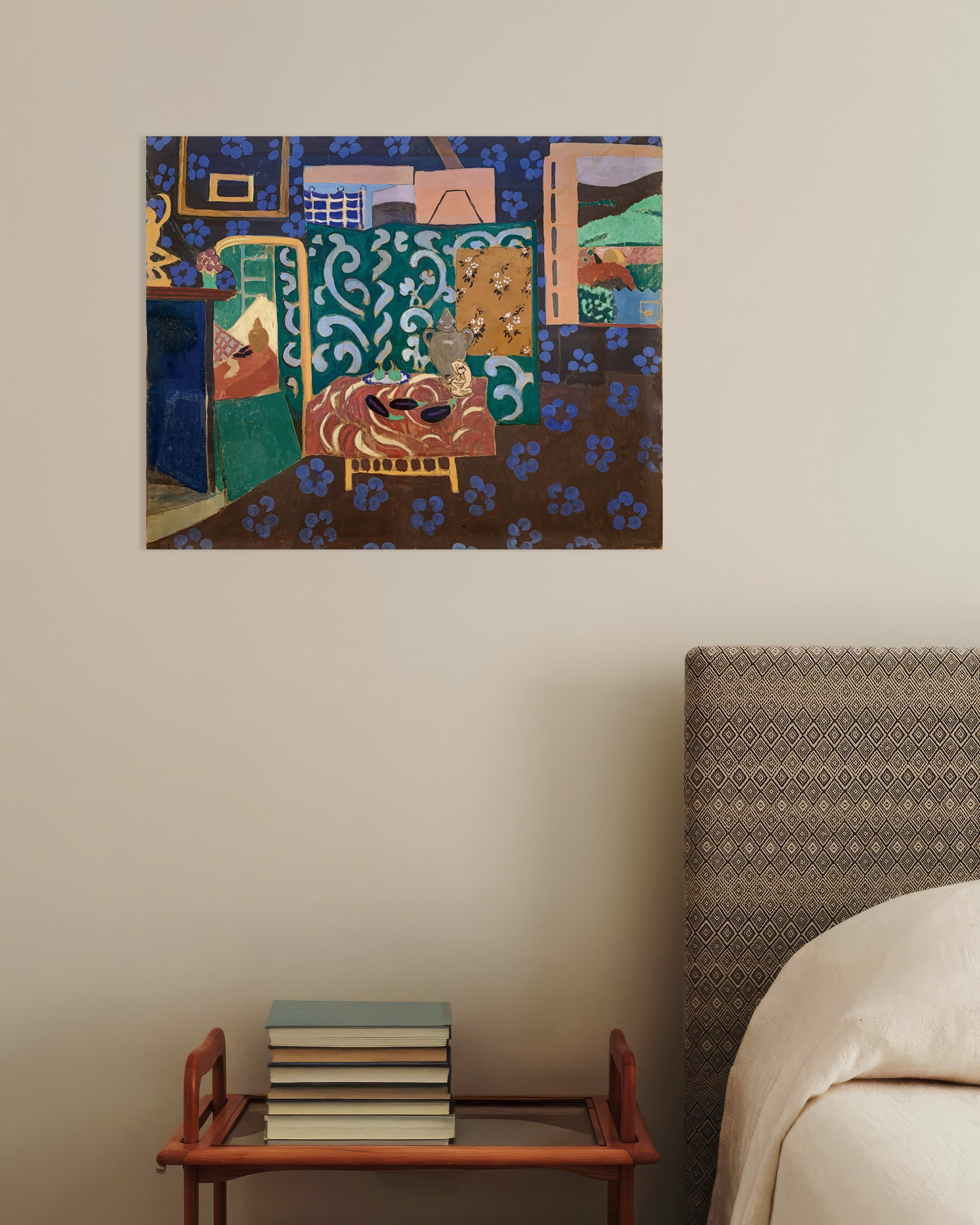 Poster of Still life with aubergines (1911) by Henri Matisse - Poster