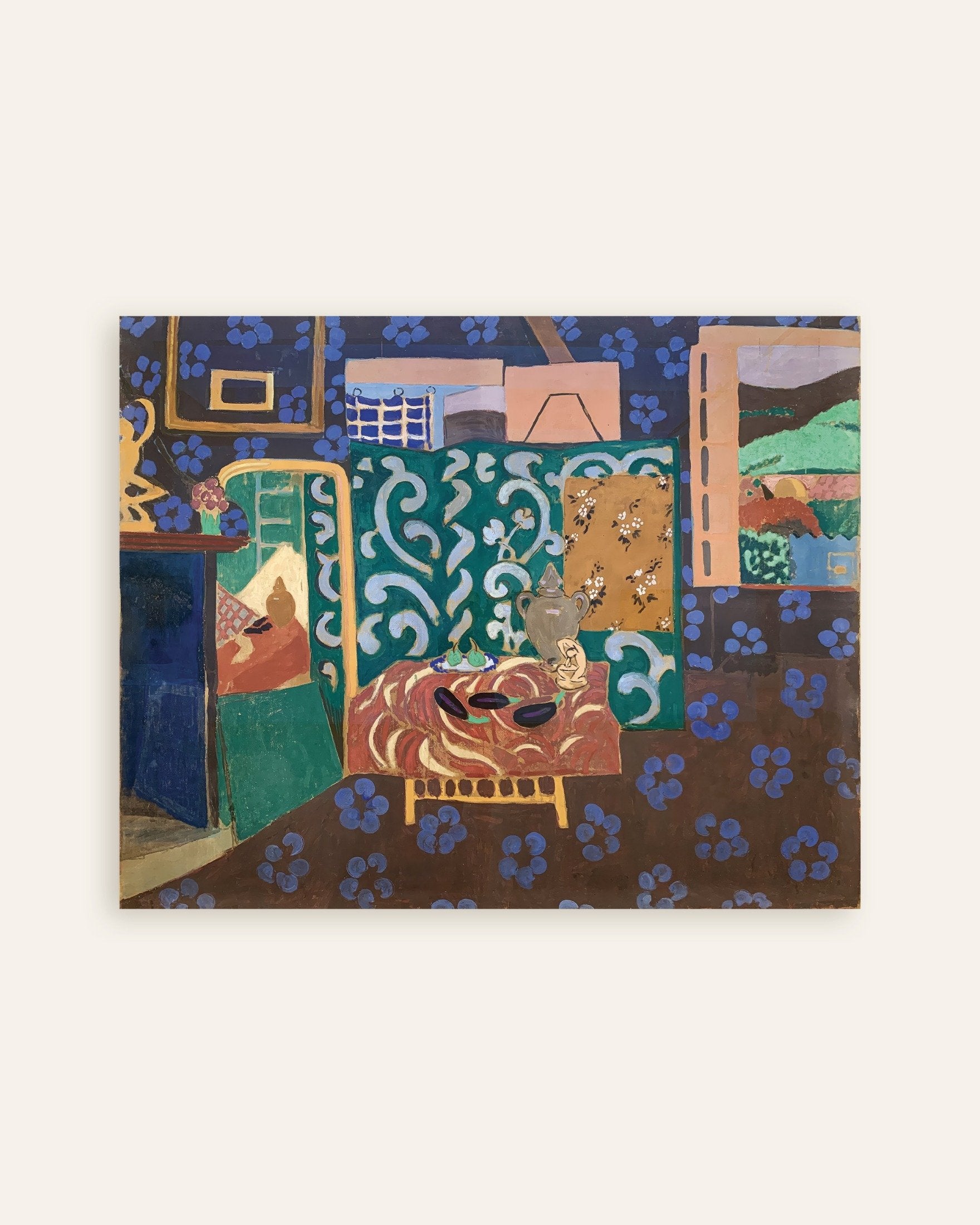 Poster of Still life with aubergines (1911) by Henri Matisse - Poster, thumbnail