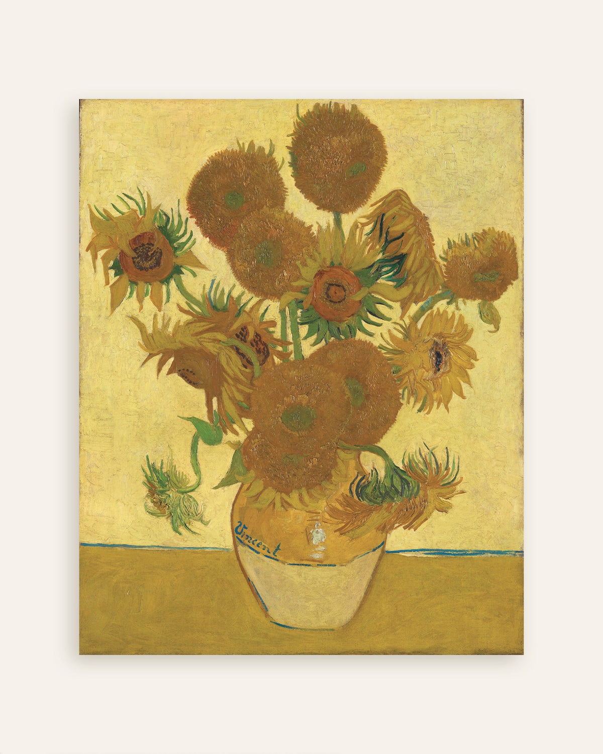 Poster „Sonnenblumen“ (1888) von Vincent van Gogh, als Miniaturansicht