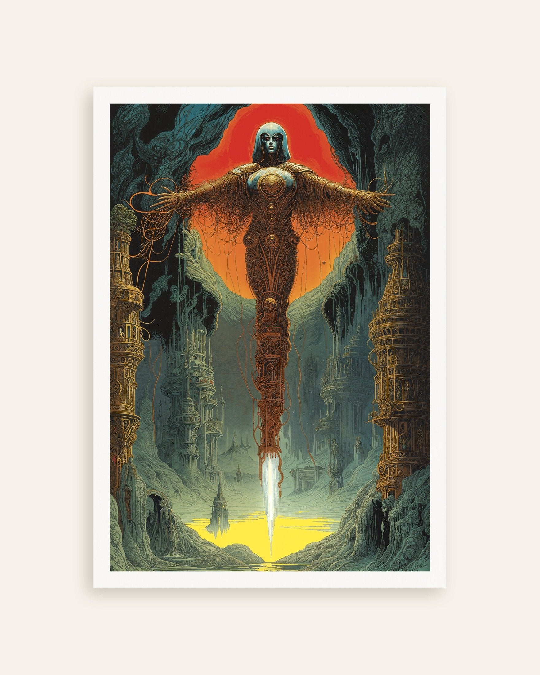 Poster of The Archangel - Techno-Byzantine Sci-Fi Poster, thumbnail